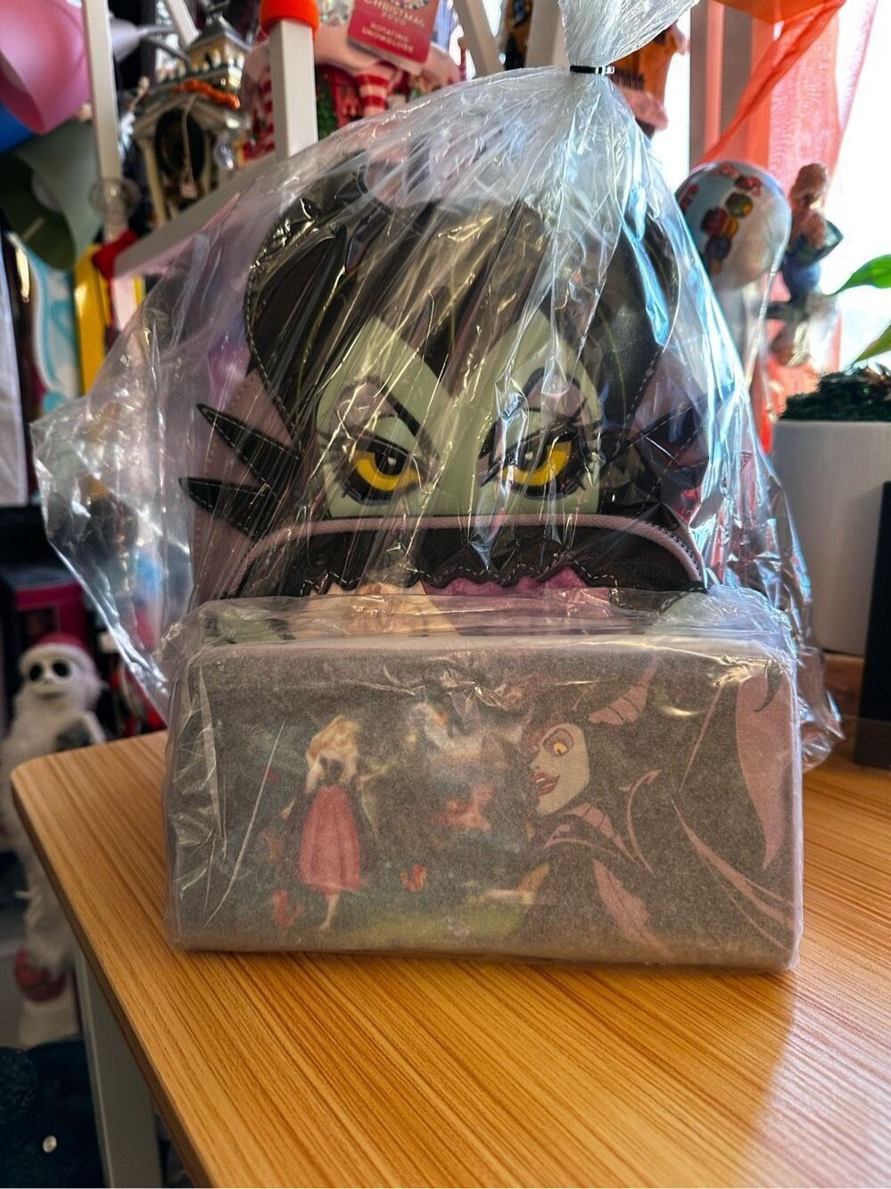 Loungefly Disney Villains Scene Sleeping Beauty Maleficent Backpack & Wallet NWT